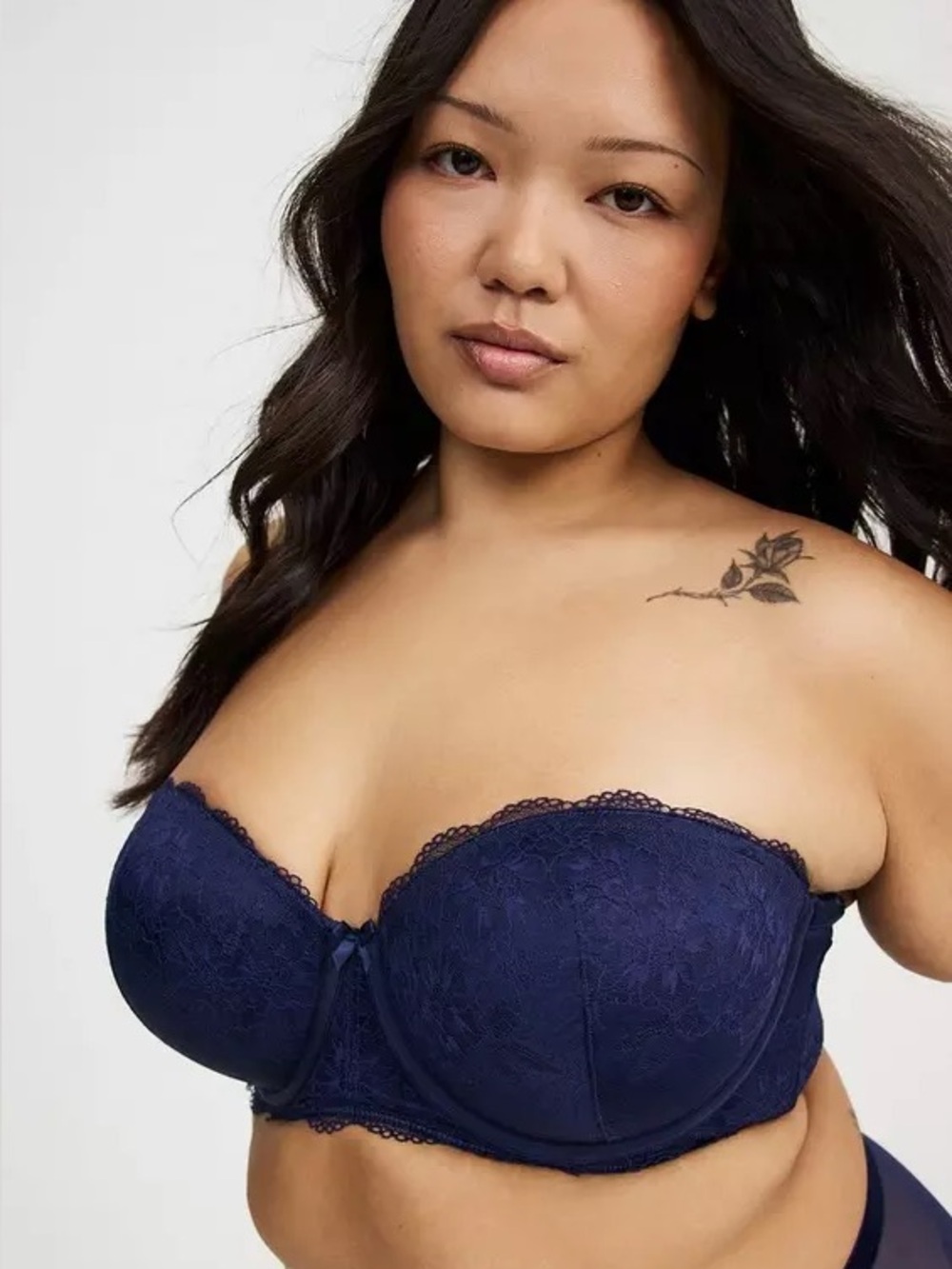 Torrid Strapless Push-Up Multiway Bra 38D Peacoat